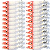 KD조구 크롬 왕눈이에기 문어 쭈꾸미 갑오징어 낚시, 펄 고추장, 25개