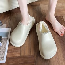 키높이 투웨이 털안감 슬리퍼 초경량 겨울 푹신한 쿠션 겨울신발 커플템 스트릿패션 EVA신발 커플신발 층간