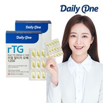데일리원 리얼 알티지 오메가3 1200 초임계 추출 2통, 단품, 단품