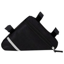 자전거안장가방 자전거캐링백 자전거 방수 트라이앵글 사이클링 프론트 튜브 프레임 안장 가방 액세서리, 1.Black