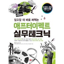 필요할 때 바로 써먹는 애프터이펙트 실무테크닉:CC 2013~2018 사용자 포함, 성안당