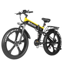 펫 바이크 접이식 자토바이 전동 전기 오토바이 팻 자전거 스쿠터 1000w 48v, 협력사, 03 12.8Ah Yellow