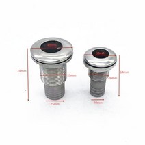 해양 하드웨어 스테인레스 스틸 316 스루 선체 배관 피팅 출구 배수 조인트 3/4 