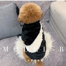 겨울 강아지 보온 두꺼운 점퍼 애견 옷 따뜻한 댕댕이 무스탕 방한복 털옷