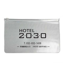 모텔용품 반투명 PVC 슬라이드 지퍼백 100장 인쇄물 국산 키핑 케이스 용품
