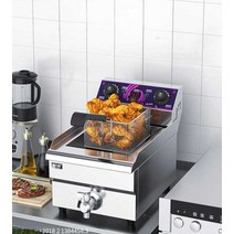 튀김기 업소용 소형 튀김기계 감자튀김 돈까스, C