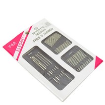 손바느질용 바늘세트 귀큰바늘 구멍넓은 장바늘 얇은바늘, 1개