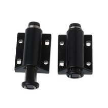 2 개 PCS 마그네틱 옷장 푸시 래치 보이지 않는 가구 자물쇠 캐비닛 잠금 서랍 터치 래치 끊김 자동 팝업, 검은색