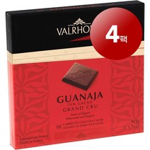 Valrhona 발로나 프랑스 정통 70% 과나하 레스 레 발로탱 박스 그랑 크뤼 다크 초콜릿 90g Les Ballotin Boitesgrands Crus Chocolat Noi, 4팩