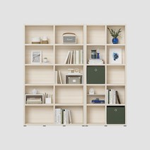 한샘 샘 와이드 책장 5단 120cm 샘 5단 80cm시공set, 그레이_책장/내추럴오크_선반 (H)