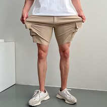스판 짱짱한 카고 반바지 5부 숏 바지 여름 밴딩 쿨링 시원한 데일리 헬스 운동 웨이트 숏팬츠 코디 남자 옷