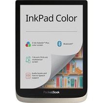 수첩 잉크패드 색상 | 전자책 리더 대형 7.8' 컬러 스크린 E Ink Kaleido™ Plus 4096색 눈부심 방지 및 눈 친화적 프론트라이트 텍스트 음성 변환 오디오 출력