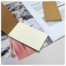 크라프트 세로형 무지 수첩