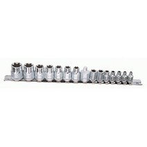 지니어스 별소켓세트 TX-2315 1/4-3/8SQx15종 2007627 소켓렌치 소켓세트 복스알 핸드소켓 별소켓