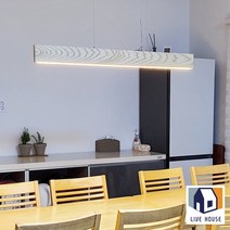 LED 우드 원목 조명 인테리어 6인 식탁등 펜던트 식탁 주방, 그린_4000k(아이보리)_화이트(380x55xh27)