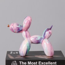 벌룬독 제프쿤스 풍선개 사무실 거실 인테리어 오마주 소품, C -Type