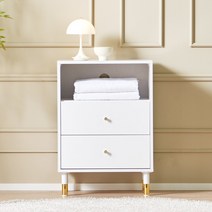 셀르 침대 옆 협탁 높은 거실 수납장 500, 베이지