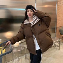 MOSAIRATION여성용 하이넥 숏 패딩 겨울 경량 점퍼