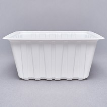 실링용기 소분 일회용 바베큐 1호 백색 1350ml, 800개