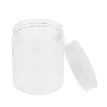 표본 컨테이너 플라스틱 샘플 항아리 플라스틱 병, 투명, 透明广口 250ml