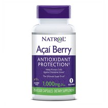 Natrol 나트롤 아사이베리 1000mg 75 캡슐, 3개