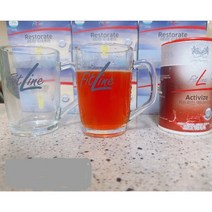 주문제작상품_(선물용)PM Fitline 로고 고급유리컵pm유리잔 피엠유리컵 320ml_2개
