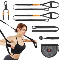 저항 훈련 키트 체중 트레이너 밴드 십대용 손잡이가 달린 운동 스트랩(데저트 오렌지) 490017