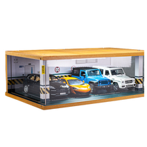 1 32 자동차 다이캐스트 진열장 케이스 장식장 주차장, 그린 4공간