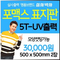 포맥스 표지판, 700 x 350mm 2장, 모양컷팅, 일반디자인 (수정3회) 신청