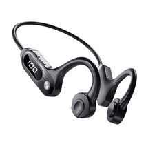 ELSECHO V30 스포츠 골전도 블루투스이어폰, 블랙
