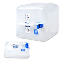 STARRY 접이식 워터저그 물통 캠핑 대용량 휴대용 물주머니 2p, 10L*2