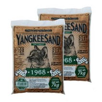 양키샌드 고양이 모래, 7kg, 2개, 허브향