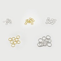 기본 오링 45개 세트 레진 공예 아트 악세사리 부자재, 골드_7mm