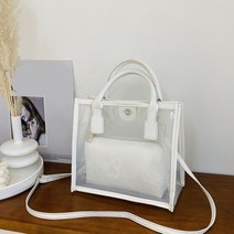 패션 PVC 젤리 가방 여성 소규모 투명 핸드백 여름 맑은 숄더 가방 크로스 바디 메신저 가방 소녀