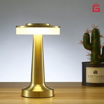 아령조명 덤벨조명 단스탠드 LED 무선 램프 무드등, 골드