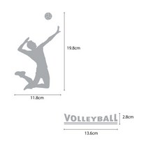 오피스왕국 배구 volleyball1 스포츠 그래픽 스티커, 다크그레이