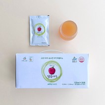 경남 6차인증제품 100% 착즙 밀양 얼음골 사과즙 120ml 30포, 단일옵션, 상세 설명 참조