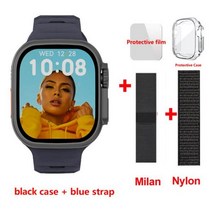 울트라 스마트 워치 시리즈 8 49mm 케이스 420*485 Alipay GPS 트랙 블루투스 PK ZD8 맥스, Blackbmilann_49mm