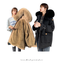 안감퍼 퍼프소매 후드야상 여자 겨울점퍼 따뜻 체온상승 한겨울 야상 후드자켓