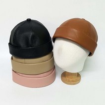 (피에스)레더와치캡MI 레옹모자 챙없는모자