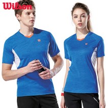 윌슨 반팔티 2437 2438 M블루 단체복 배드민턴복