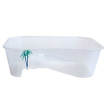 벽걸이 대형 거북이 키우기 뚜껑 수초 미니 테라스가 있는 오픈 수륙 양용 거북이 탱크 파충류 비바륨 상, 01 WHITE