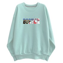 포케이 보스턴 맨투맨 남녀공용 특양면