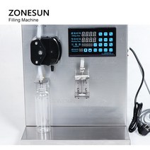 고점도 충진기 ZONESUN ZS-NP1 자동 두꺼운 액체 충전 기계 오일 꿀 매니큐어 젤 립 글로스 물 음료 병 필, 01 110V