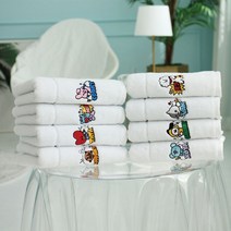 PGM*^^몰BT21 코믹팝 뱃지 세면타올 180g 캐릭터수건 기념품 고급 행사용 답례품^^췤pgm, ^^옵션^*^알제이