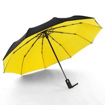 자한스토어 더블 레이어 강한 Windproof 비 방수 우산 자동 접기 여자 남자 태양 보호 파라솔 비즈니스 선, 03 Yellow