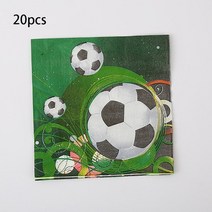 홈파티 풍선 행사 생일 파티용품 파티소품 헬륨 호일 globos 축구 풍선 생일 파티 장식 소년 월드컵 자리 번호 공 축구 파티 용품, 냅킨
