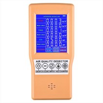 핸드 헬드 포름 알데히드 TVOC HCHO CO2 모니터 가스 분석기 실내 실외 공기질 검출기, 1개, 단일, 단일
