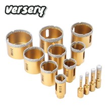 6-65mm 1pc m10 스레드 건조 진공 납땜 다이아몬드 드릴링 코어 비트 세라믹 타일 구멍 톱 화강암 대리석 드릴 비트 341, 6mm