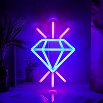다이아몬드 네온 사인 보석 쥬얼리 다이아 금은방